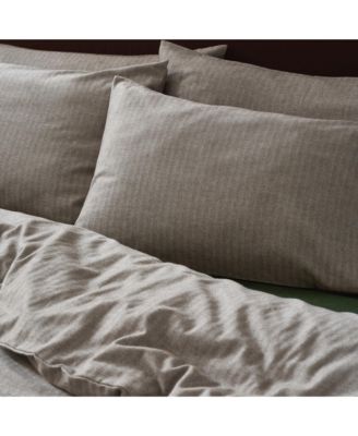 Herringbone Brushed Cotton Pillowcase Pair, King