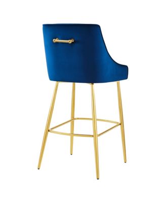 Discern Performance Velvet Bar Stool