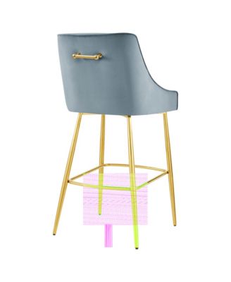 Discern Performance Velvet Bar Stool