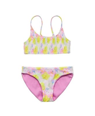 Snapper Rock Girls' Aloha Vacay Recycled Bikini - Big Kid