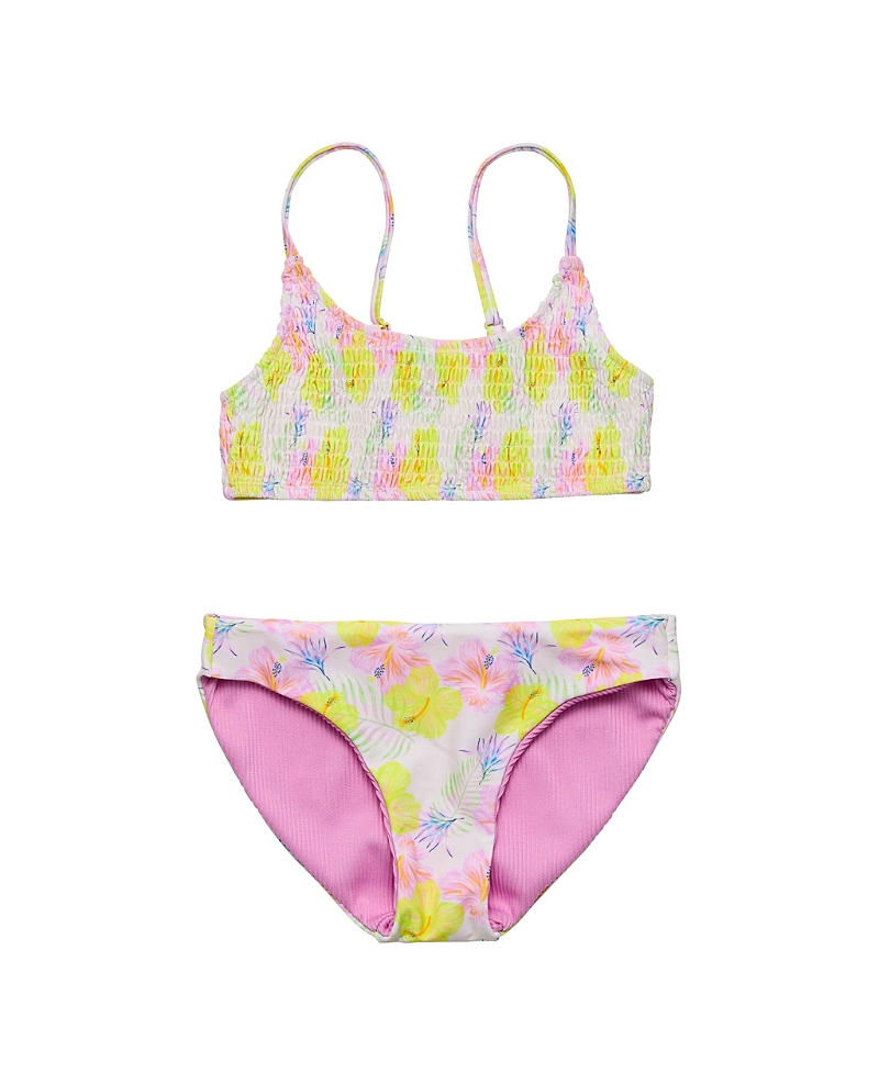 Snapper Rock Girls' Aloha Vacay Recycled Bikini - Big Kid