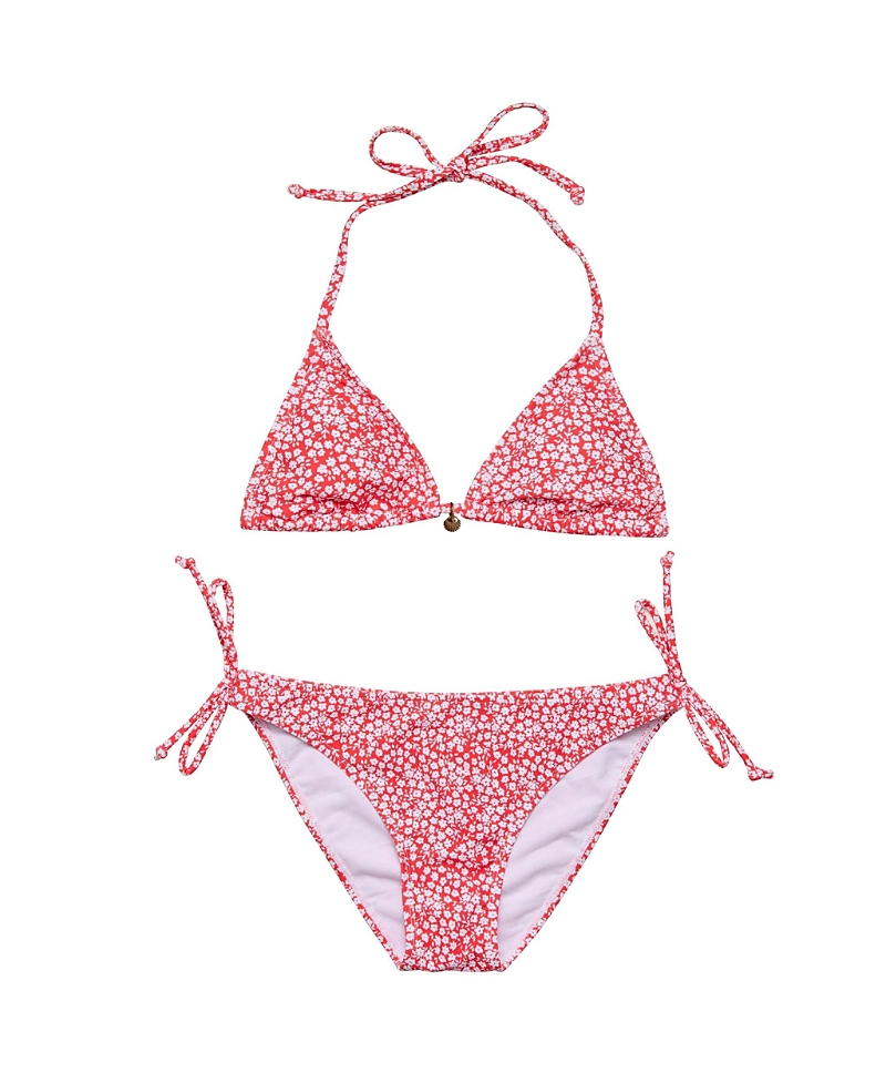 Snapper Rock Girls' Ditsy Bloom Teen Triangle Bikini - Big Kid