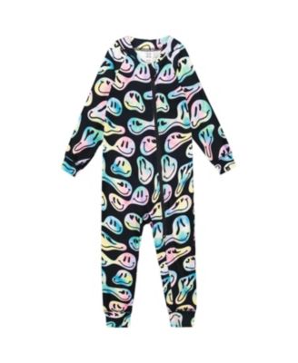 Girls' One-Piece Smiley Face Thermal Underwear - Baby