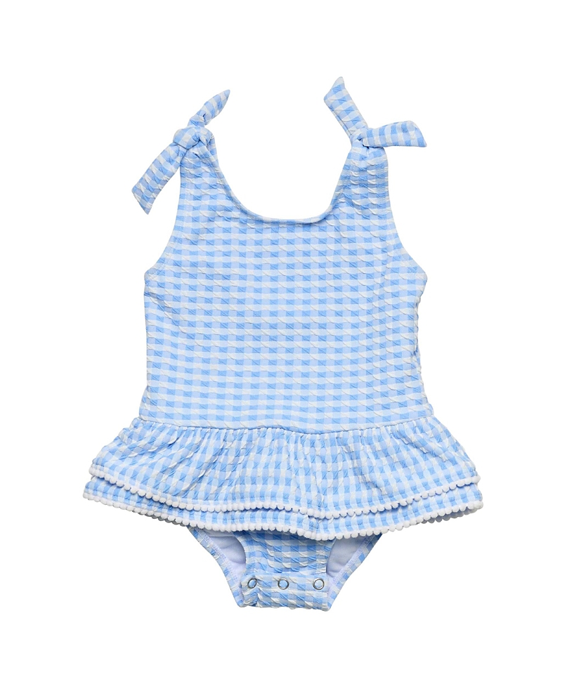 Snapper Rock Girls' Seaside Gingham Skirt Swimsuit - Little Kid