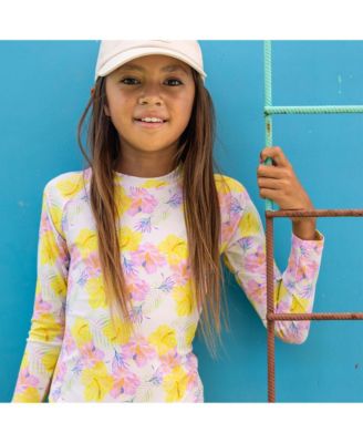 Girls' Aloha Vacay Recycled LS Surf Suit - Big Kid