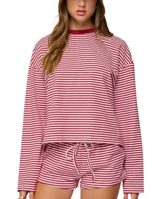 Jainee Striped Long Sleeve T Shirt