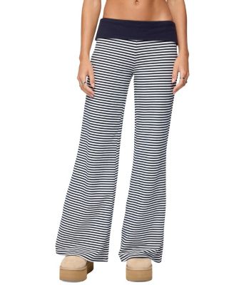  Meggy Striped Fold Over Pants