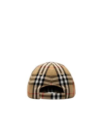 Unisex Check Cotton Baseball Cap