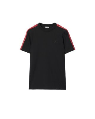 Check Trim Cotton T-shirt