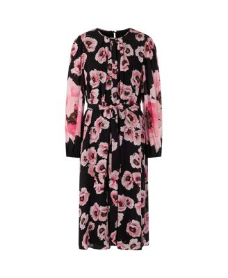 Midi Dress with Floral Pattern