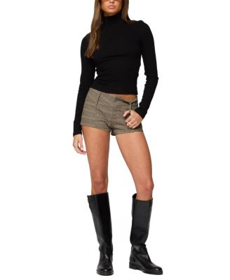 Saskia Fitted Ribbed Turtle Neck Top