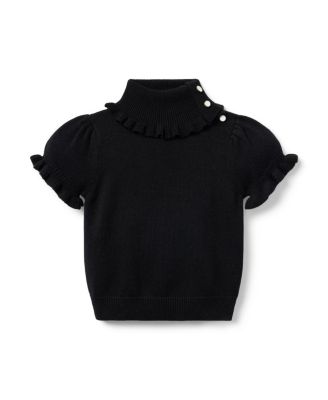 Girls' Turtleneck Puff Sleeve Sweater Top - Baby, Little Kid, Big Kid