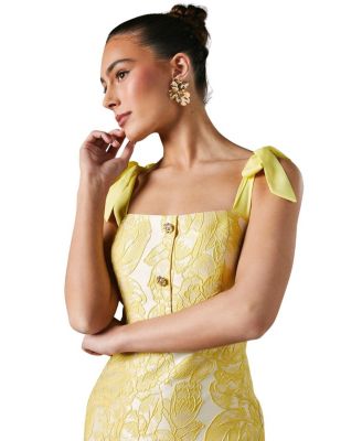 Jacquard Pencil Midi Dress