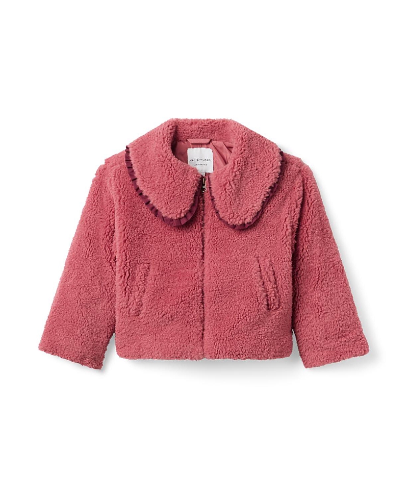 Janie and Jack Girls' The Sherpa Jacket - Baby, Little Kid, Big Kid