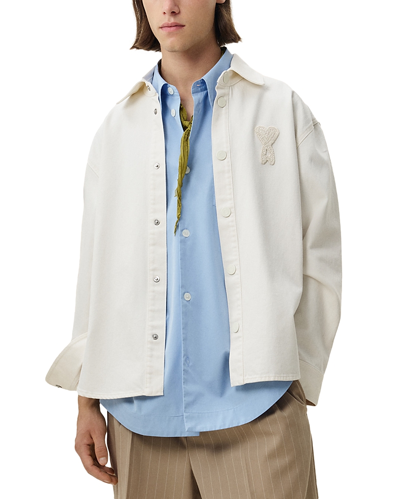 Ami Cotton Logo Overshirt