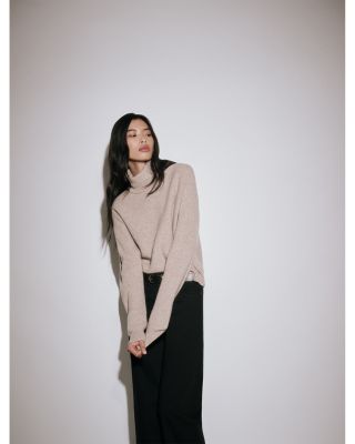 Anessa High Rise Wide Leg Jeans in Black Shadow