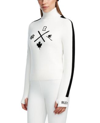  Elizabeth Knit Ski Motif Turtleneck