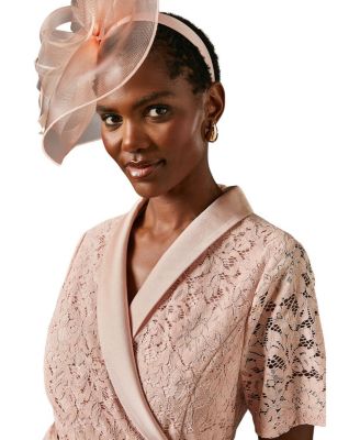 Lace 2-In-1 Jacket Pleated Midi Dress