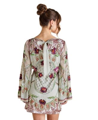 Heavily Embellished Sequin Mini Dress