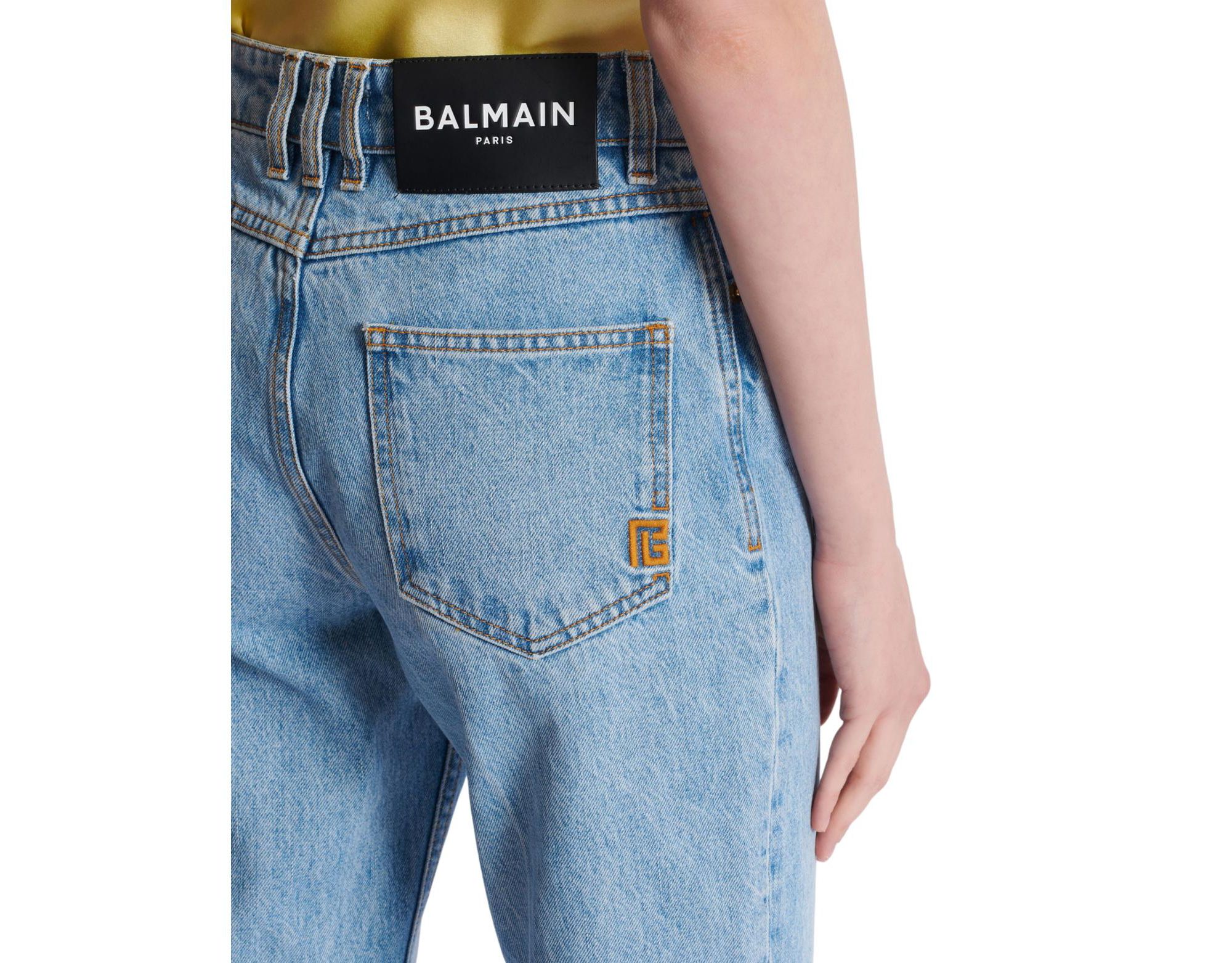 Denim High-Waisted Jeans in — Image 4
