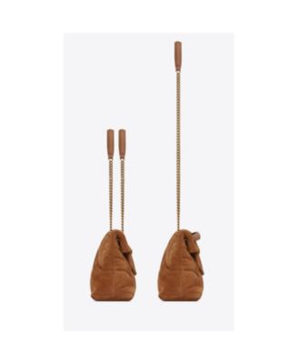  Puffer Small Convertible Shoulder Bag In Suede