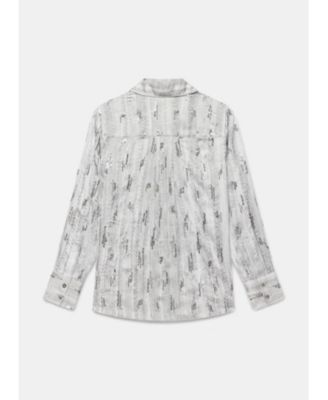  Women's Sequin Embellished Shirt