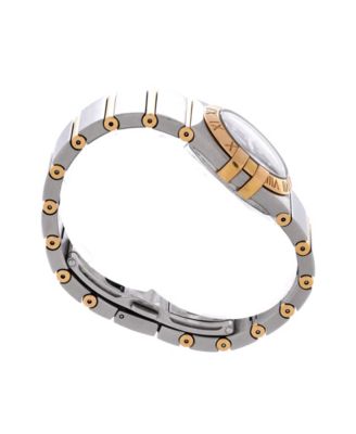  Constellation Quartz Watch in Stainless Steel and Rose Gold with Diamond Markers 25mm