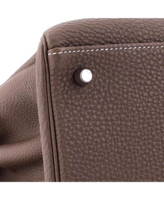 Kelly 40 Handbag Grey Togo with Palladium Hardware