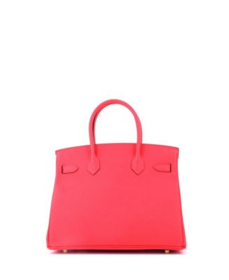 Birkin 30 Handbag Pink Epsom with Gold Hardware
