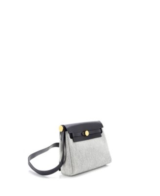 20 Herbag Zip Toile and Leather