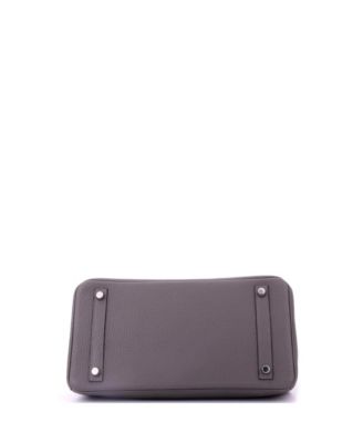 Birkin 30 Handbag Grey Togo with Palladium Hardware