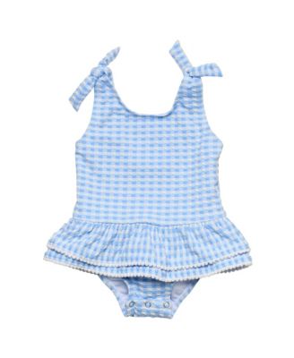 Girls' Seaside Gingham Skirt Swimsuit - Baby