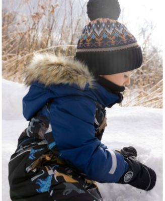 Boys' Lined Knit Winter Hat with Pompom - Little Kid, Big Kid
