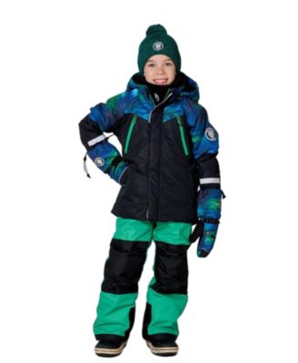 Boys' Two-Piece Play Snowsuit Colorblocked Jacket - Little Kid