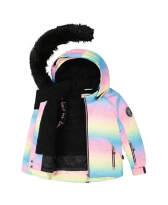 Girls' Two-Piece Smiley Face Play Snowsuit - Little Kid