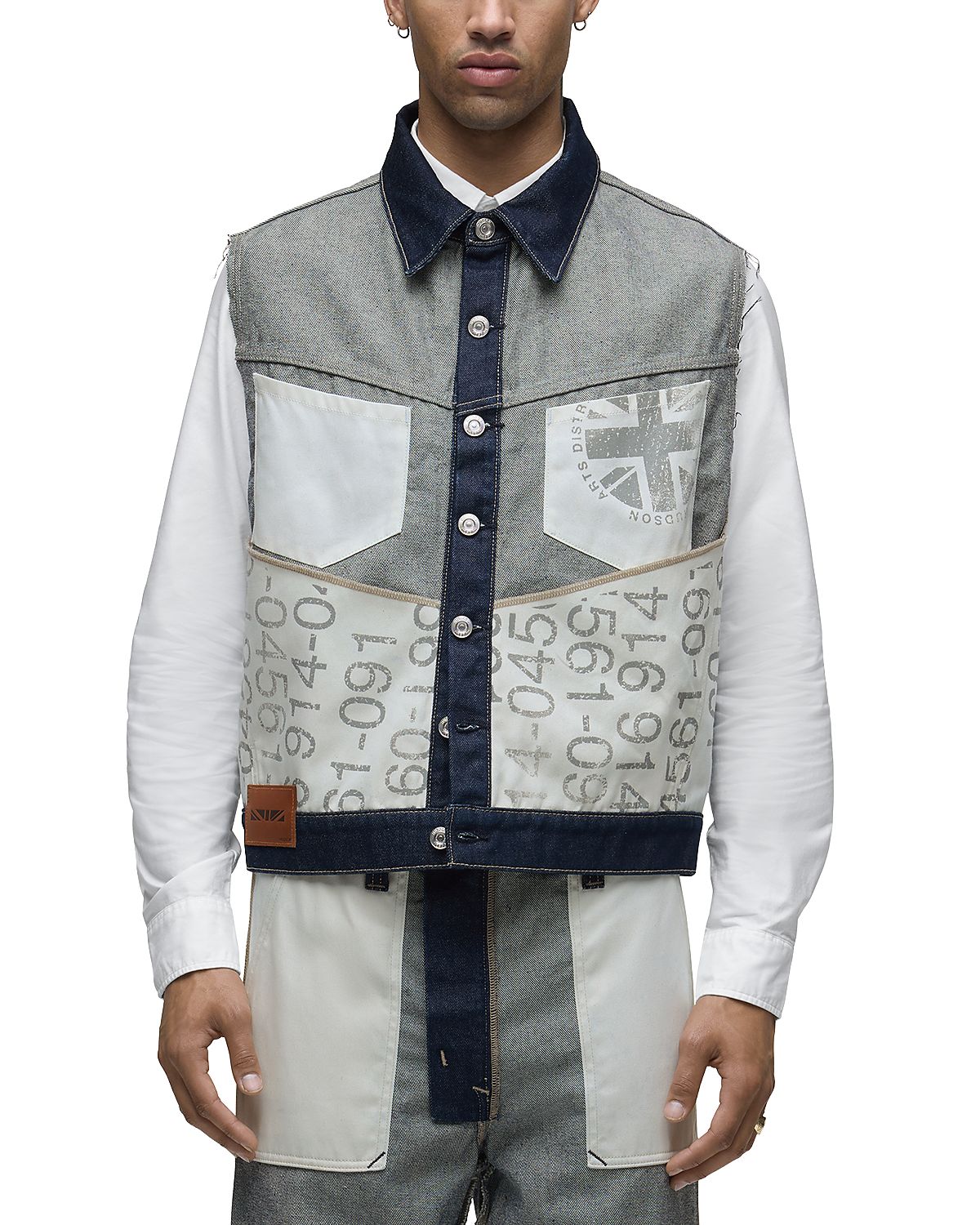 Hudson Columbus Number Graphic Vest