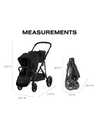 Gazelle S Stroller – Black Frame 