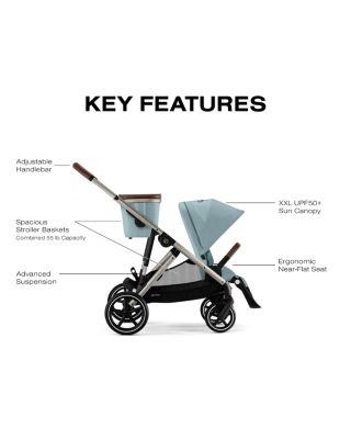 Gazelle S Stroller – Silver Frame