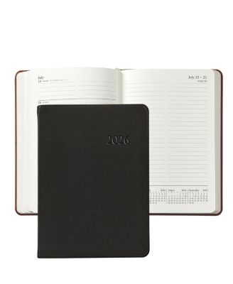  2026 Traditional Leather Weekly Notebook