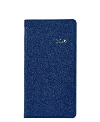  2026 Goatskin Leather Pocket Datebook