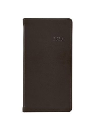  2026 Traditional Leather Pocket Datebook