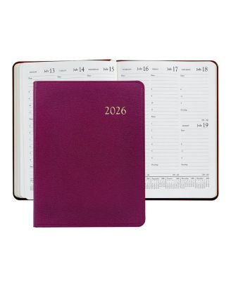  2026 Goatskin Leather Desk Diary