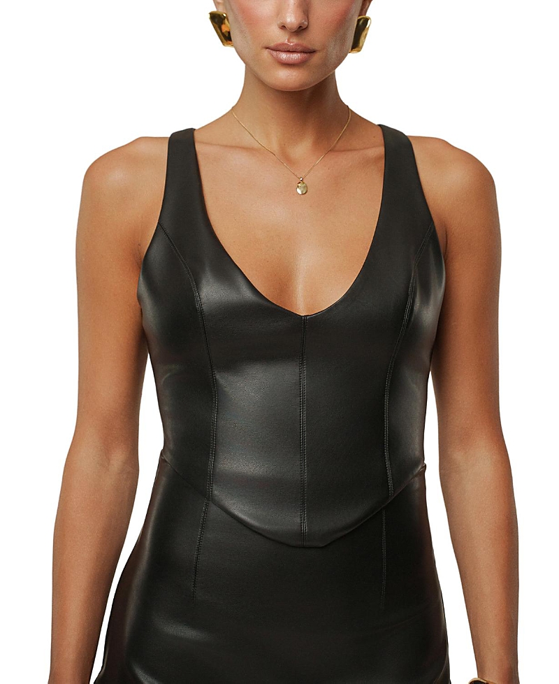 Jluxlabel Tate Pu Leather Top