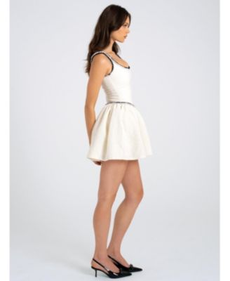 Coco Boucle Tweed V Waist Mini Dress