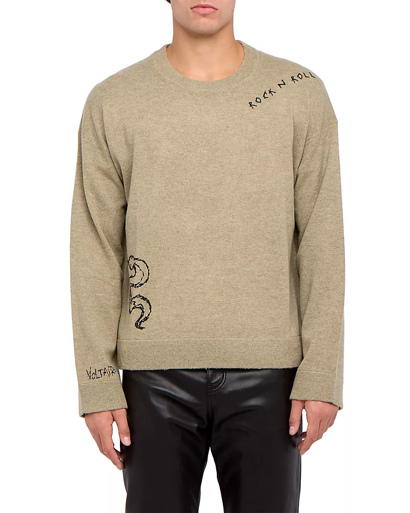 Zadig & Voltaire Marko Sketch Crewneck Sweater