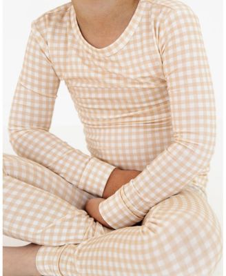  Boys' Sandstone Gingham Pajama Set - Baby, Little Kid