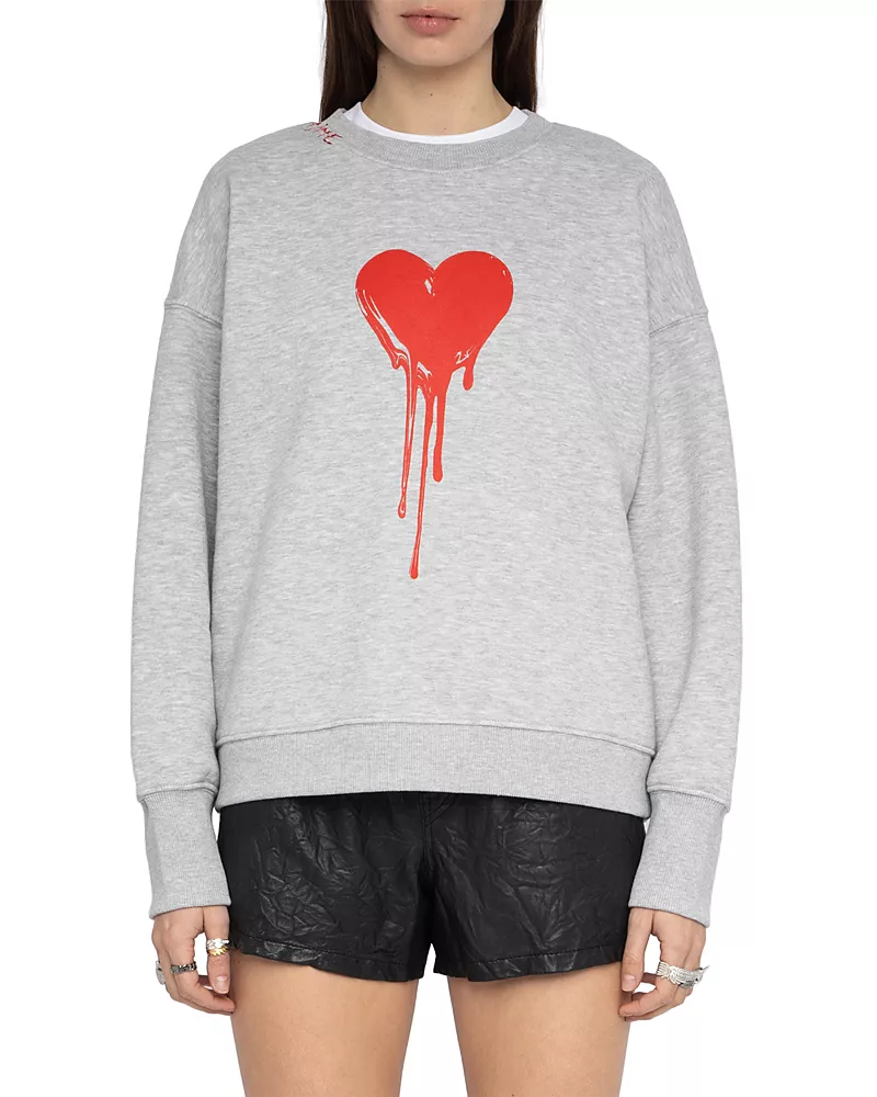 Zadig & Voltaire Oscarpmo Flowing Heart Sweatshirt
