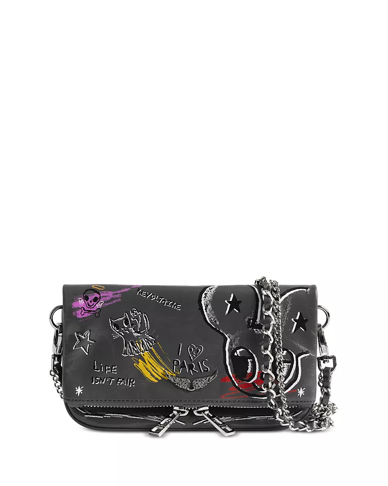 Zadig & Voltaire x Humberto Cruz Rock Nano Leather Clutch