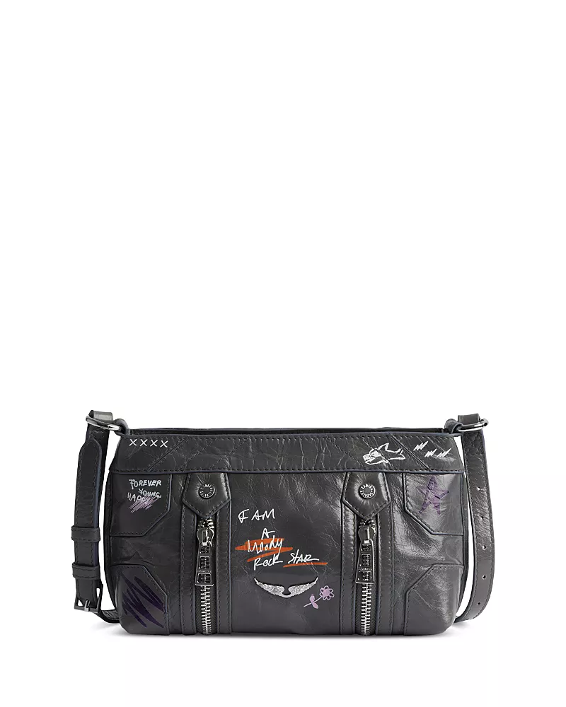 Zadig & Voltaire x Humberto Cruz Sunny Mood Vintage Patent Leather Shoulder Bag