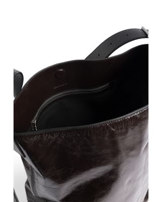 Jane Vintage Patent Leather Hobo Bag